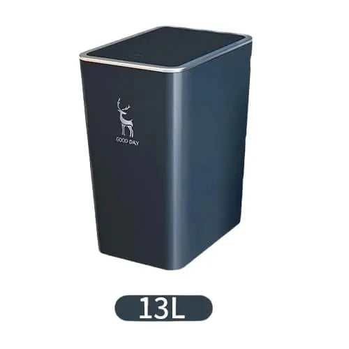 Poubelle Cuisine Rectangulaire avec Couvercle <br> 9L & 13L Boîte Ordures